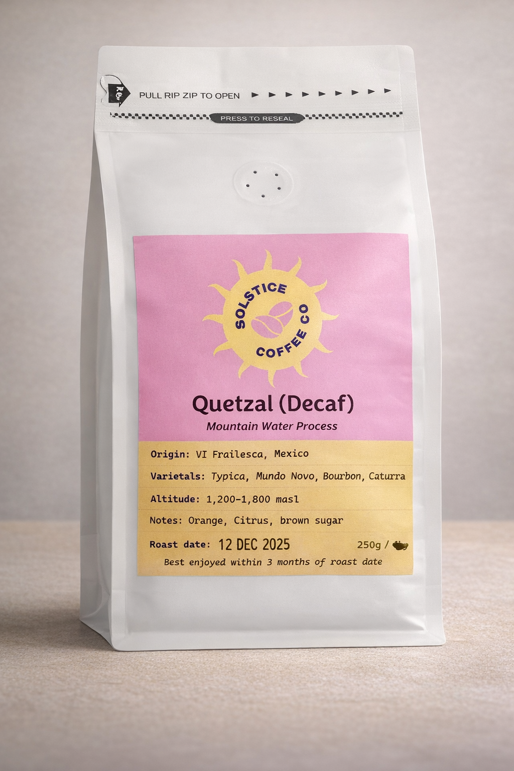 Solstice's Quetzal Decaf