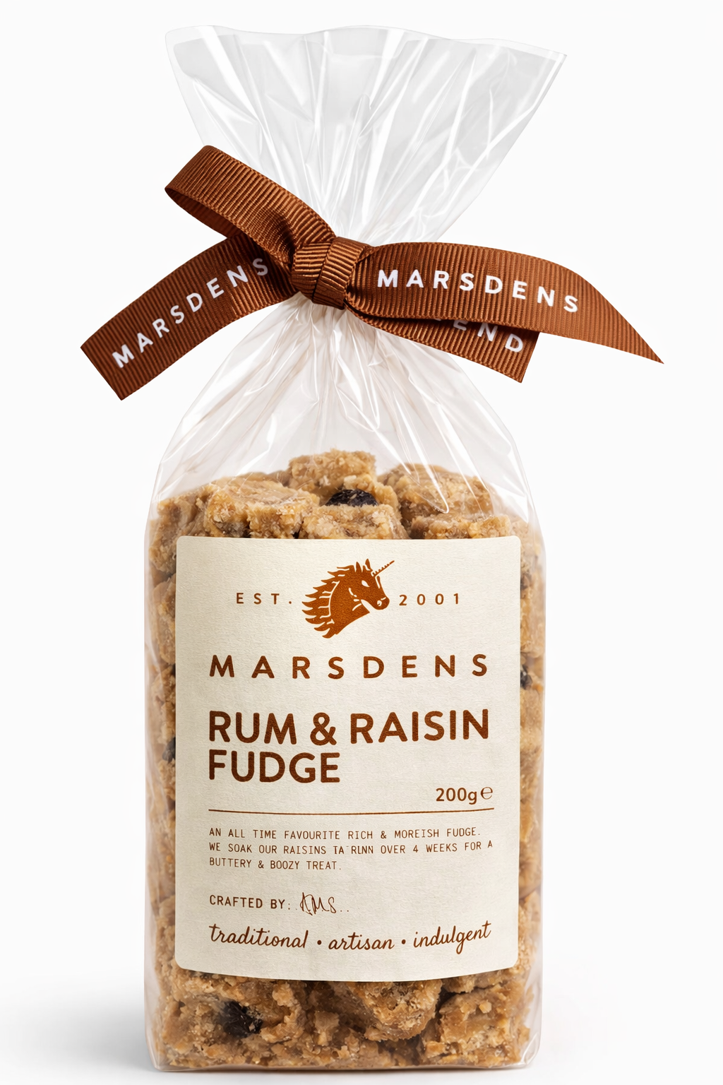 Marsden's Rum and Raisin Fudge