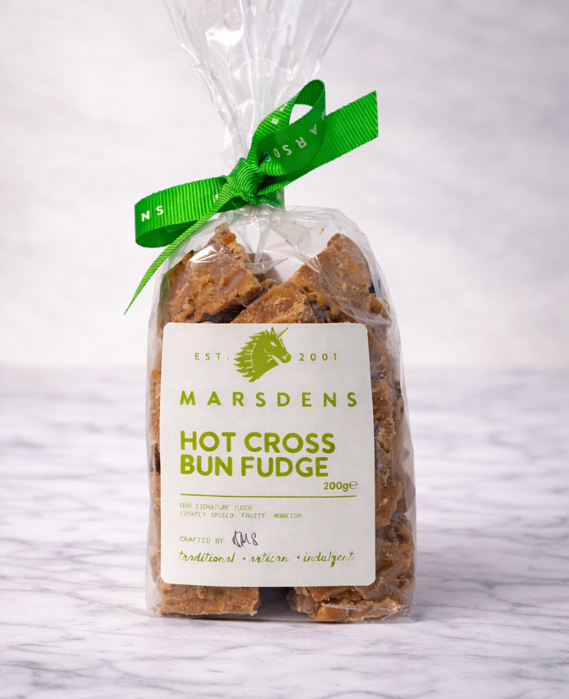 Marsden's Hot Cross Bun fudge